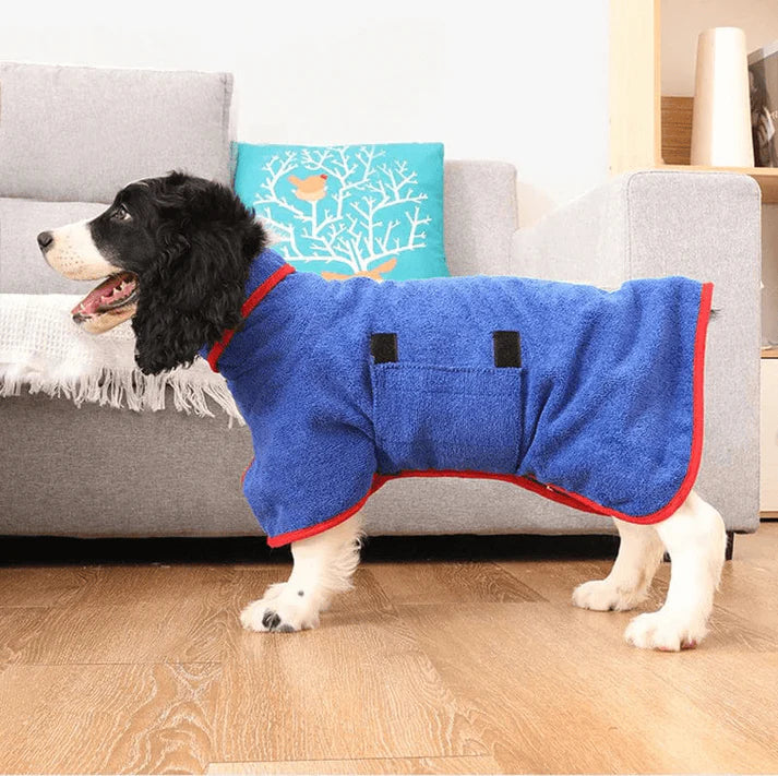 Quick-Dry Dog Bathrobe